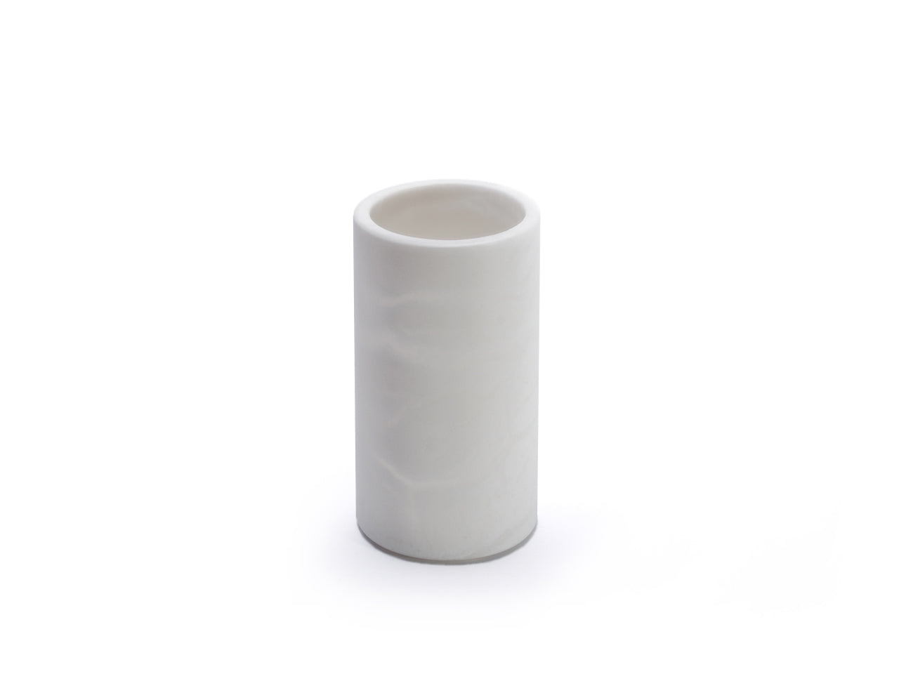 alabaster round tumbler / portaspazzolini tondo | ⌀ 6,5 x h 12 cm