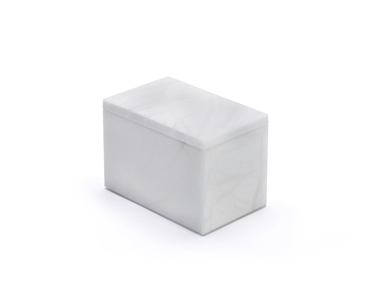 alabaster rectangular box with lid / scatola rettangolare con coperchio |  8 x 11,5 x h 8 cm