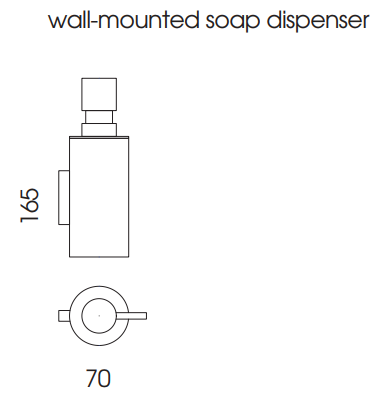 wall-mounted liquid soap dispenser | Deep
