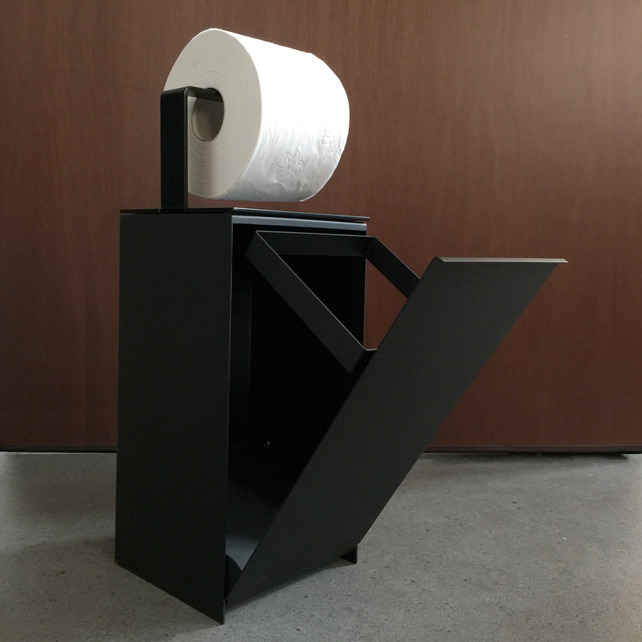 Bathroom bin + Roll holder accessory | Franz - mg12
